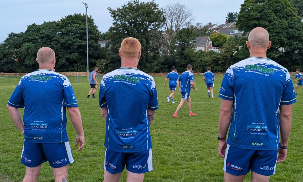 Colwyn Bay Touch mens team in action at the tournament