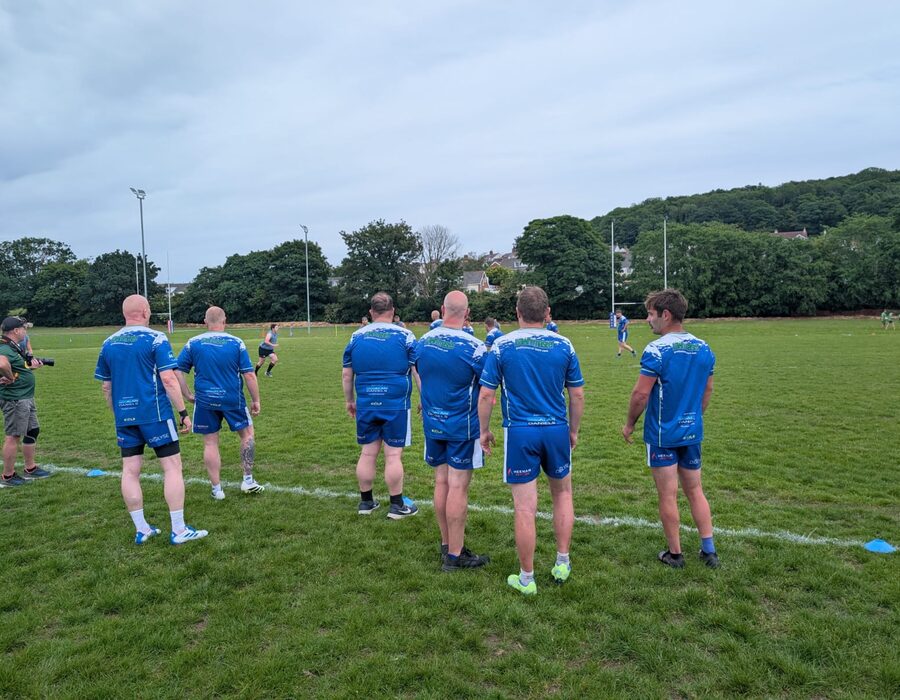 The mens squad at Colwyn Bay RFC